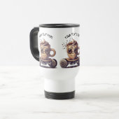 INTELECTUELLER KAFFEE IN EINEM SKATER REISEBECHER (Vorderseite Links)