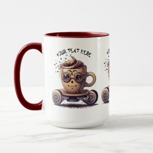 INTELECTUELLER KAFFEE IN EINEM SKATER TASSE (Links)