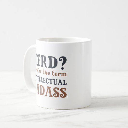 Intellectual Badass Kaffeetasse (Vorderseite Links)