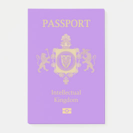 Intellectual Kingdom Passport Post-it Klebezettel