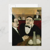 Intellektuelle im Café Rotonde, 1916 Postkarte (Vorne/Hinten)