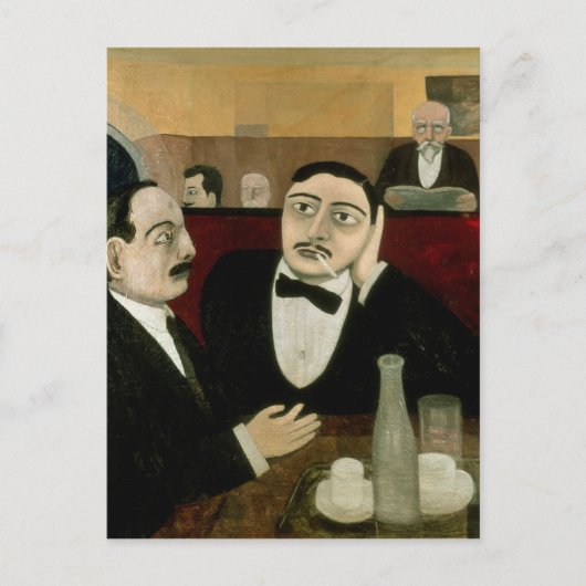 Intellektuelle im Café Rotonde, 1916 Postkarte (Vorderseite)