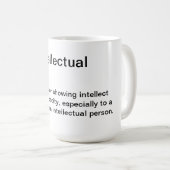 Intellektuelle Kaffee-Tasse Kaffeetasse (VorderseiteRechts)