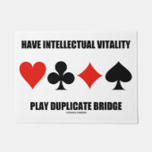 Intellektuelle Vitalität spielen Doppelbrille Fußmatte (Vorderseite)