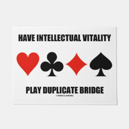 Intellektuelle Vitalität spielen Doppelbrille Fußmatte