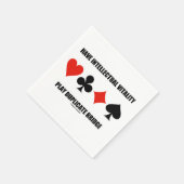 Intellektuelle Vitalität spielen Doppelbrille Serviette (Ecke)