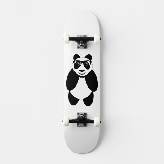 Intellektueller Panda Bear Skateboard (Vorderseite)