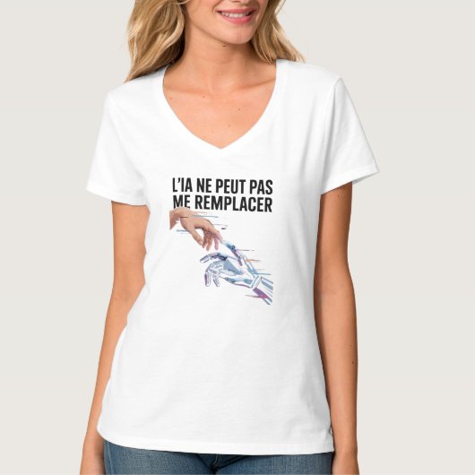 Intelligence artificielle et humains T-Shirt (Vorderseite)