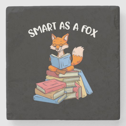Intelligent als Fuchs Steinuntersetzer (Vorderseite)