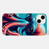 Intelligent als Oktopus Case-Mate iPhone Hülle (Rückseite (Horizontal))