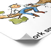 Intelligent arbeiten, nicht schwer poster (Ecke)