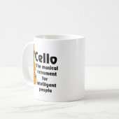 Intelligent Cello Kaffeetasse (Vorderseite Links)