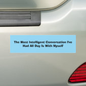 Intelligent Conversation Bumper Sticker Autoaufkleber (Auf Auto)
