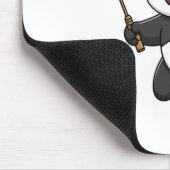 Intelligent Panda Playing Badminton Funny Humour Mousepad (Ecke)