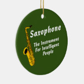 Intelligent Saxophon Keramik Ornament (Rechts)