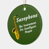 Intelligent Saxophon Keramik Ornament (Links)