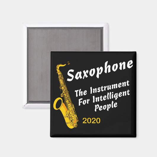 Intelligent Saxophon Magnet (Vorderseite/Rückseite)
