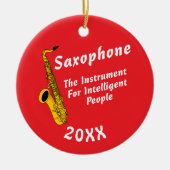 Intelligent Saxophone Keramik Ornament (Vorne)