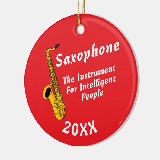 Intelligent Saxophone Keramik Ornament (Links)