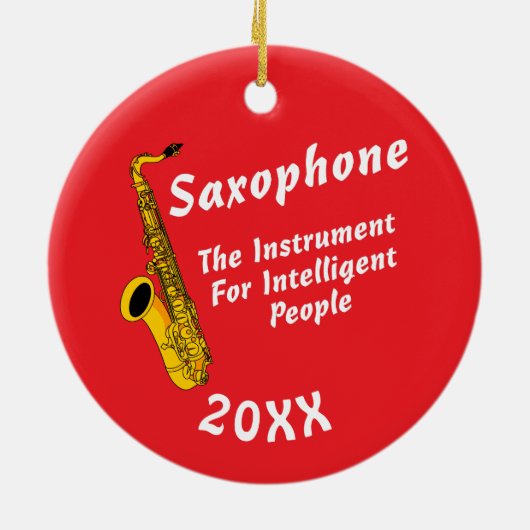 Intelligent Saxophone Keramik Ornament (Hinten)