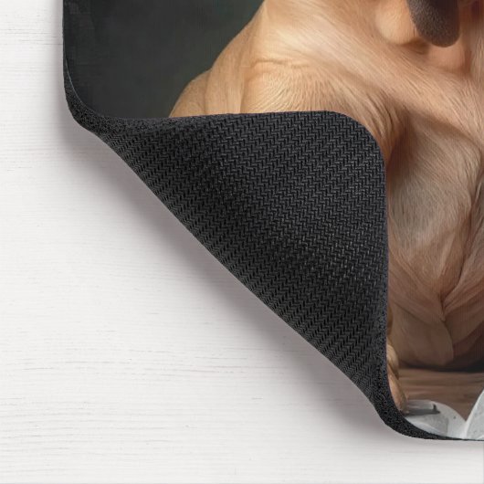 Intelligent Shar Pei Dog mit Buchdesign Mousepad (Ecke)