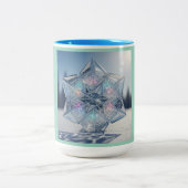 Intelligent Snowflake Mug Zweifarbige Tasse (Mittel)