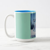 Intelligent Snowflake Mug Zweifarbige Tasse (Links)