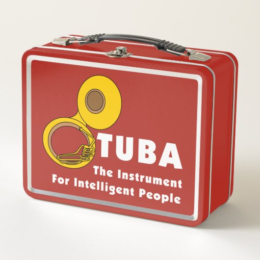Intelligent Tuba Metall Brotdose (Vorderseite)