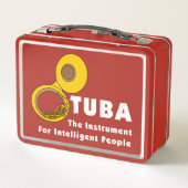 Intelligent Tuba Metall Brotdose (Rückseite)