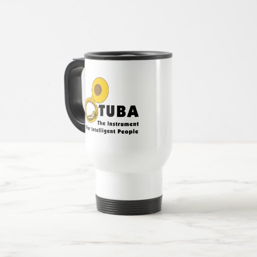 Intelligent Tuba Reisebecher (Vorderseite Links)