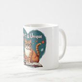 Intelligent und einzigartig kaffeetasse (VorderseiteRechts)