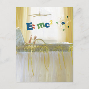 Intelligent vom Start New Baby Ankündigungspostkarte