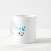 Intelligente AF Blaue Ausdrucks-Statement-Kaffeeta Kaffeetasse (Vorderseite Links)