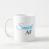 Intelligente AF Blaue Ausdrucks-Statement-Kaffeeta Kaffeetasse (Links)