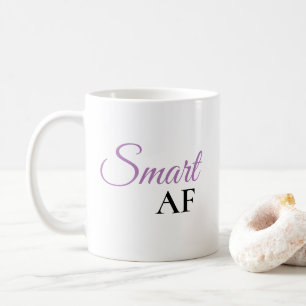 Intelligente AF Lila Ausdruck Statement Kaffeetass Kaffeetasse