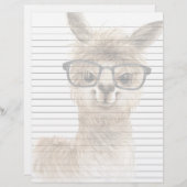 Intelligente Alpacapapapier Briefbogen (Vorne/Hinten)