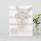 Intelligente Alpacapapapier Briefbogen (Stehend Vorderseite)