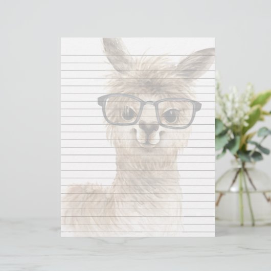 Intelligente Alpacapapapier Briefbogen (Stehend Vorderseite)