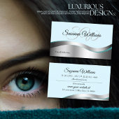 Intelligente, Aquamarine Silber-Dekoration mit Ini Visitenkarte