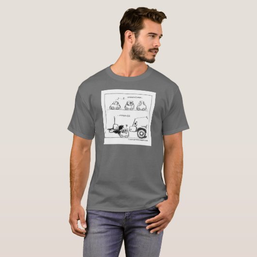 Intelligente Autos in US T-Shirt (Vorne ganz)