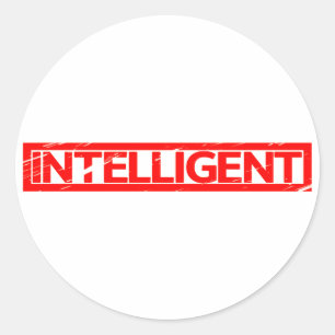 Intelligente Briefmarke Runder Aufkleber