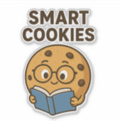 Intelligente Cookies - Lernen, wachsen, 🍪 📚 Aufkleber (Vorderseite)