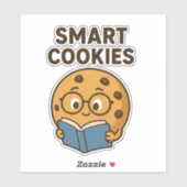 Intelligente Cookies - Lernen, wachsen, 🍪 📚 Aufkleber (Blatt)