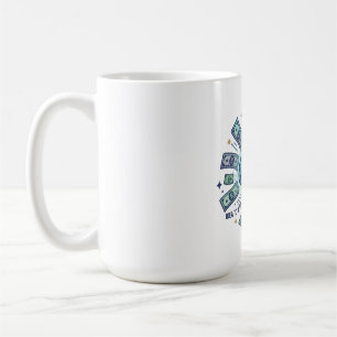 Intelligente Geldidee für den unternehmerischen Wo Kaffeetasse