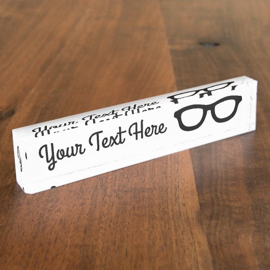 Intelligente Gläser Namensplakette (Seite)