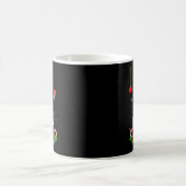 Intelligente Gnom-Weihnachts-Pyjamas passende Fami Kaffeetasse (Mittel)