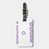 Intelligente, gute Visionen Gepäckanhänger (Vorderseite vertikal)