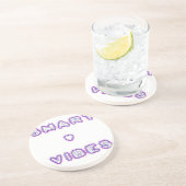 Intelligente, gute Visionen Sandstein Untersetzer (Seite)