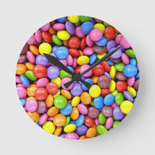 Intelligente Hintergründe Runde Wanduhr (Vorderseite)