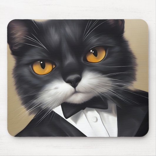 Intelligente Katze Mousepad (Vorne)